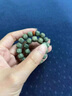 海南阴皮星月菩提单圈手串石玉料高密高油原生态佛珠文玩手持手链 【毕业级】帝王绿蜜蜡款9*10mm 实拍图