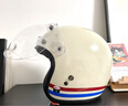BELL经典复古3/4头盔Custom500四季碳纤维摩托车机车头盔骑行通风透气 custom500-红蓝条纹 XL码(适合57-58cm头围) 实拍图