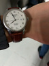 istrap真皮手表带男女士牛皮蝴蝶扣适用浪琴美度飞亚达天王阿玛尼海鸥卡西欧DW精工西铁城力洛克天梭表带 棕色同色线丨银色蝴蝶扣 19mm 实拍图