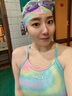 速浪近视女竞速游泳镜眼镜防水防雾镀膜高清防压痕 夏日青草300度数 实拍图