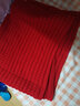 目丸圣诞围巾新年礼物生日礼物韩版针织围巾新款冬女围脖学生送女友 #25大红-麻花款 实拍图