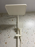 派菲娅奶油风恒温淋浴花洒套装家用沐浴全套钢琴花洒卫浴全铜龙头淋浴器 升级大置物台【恒温数显】奶白方 实拍图