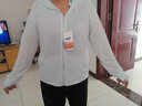 继方 UPF50+防晒衣女夏季韩版皮肤衣男防紫外线短外套户外运动防晒服休闲连帽防晒衫薄款宽松冰丝 常规码-浅蓝（适合85-130斤） 实拍图