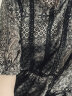 莎妮朵罗大码女装夏季胖mm新款遮肚子连衣裙韩版微胖加肥宽松雪纺裙17101 黑色 XL建议100-120斤穿着 实拍图