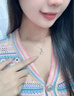 中国黄金（CHINA GOLD）莫比乌斯足银项链女生吊坠轻奢小众首饰情人节生日礼物送女友老婆 京速达*莫比乌斯项链【999银-玫瑰礼盒】 实拍图