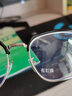 景律诗男女同款痞帅半框近视眼镜可配有度数镜片平光防蓝光眼睛斯文男潮 黑银 1.56非球/左右300度 实拍图