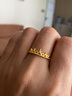 周大福皇冠开口戒黄金戒指(工费120)约2.6g EOF1601 实拍图