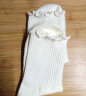 南极人5双日系花边袜子女堆堆春夏中筒袜精梳棉木耳边白色松口月子袜 晒单实拍图