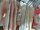 童泰婴儿衣服新生儿连体衣秋冬季夹棉保暖宝宝衣服纯棉蝴蝶哈衣2件装 粉色小兔 52cm 实拍图