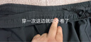 李宁速干冰丝运动裤男夏天新品宽松透气薄款直筒户外大码休闲裤 基础黑(束口+冰丝裤) XL (男180/84A) 实拍图