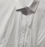 佐马仕短袖衬衫女工装衬衣女士商务休闲修身显瘦职业装女装春季新款上衣 方领纯白色DN2655 L/37码（105-115斤） 晒单实拍图