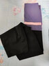 柯帛 新款瑜伽服大码运动套装女晨跑训练宽松健身服修身显瘦束腿裤 香芋紫三件套 XL （120-135斤） 实拍图