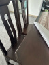 沃林格新中式乌金木餐桌简约现代实木跳台可伸缩家用餐厅家具WJ02 组合 135cm +6椅[实木] 晒单实拍图