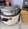 德玛仕（DEMASHI）商用电饭锅大容量餐饮饭店蒸饭锅食堂酒店家用老式电饭煲米饭保温桶蒸笼茶叶蛋锅特大号容量1-30人 9升+蒸笼 | 8-20人用 | 煮5斤米|暖柠黄 实拍图