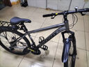 凤凰（Phoenix）凤凰自行车成人男新款山地车变速越野骑行车12岁到18岁青少年单车 钢架【全轴承/超省力】辐条轮黑蓝 26寸24速【身高158-188cm】 实拍图