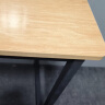 宾纳得电脑桌家用台式学习桌钢木学生写字桌现代简约长条工作台加固桌子 原木纹白架单桌（100*60*73cm) 实拍图