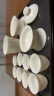 苏氏陶瓷（SUSHI CERAMICS）羊脂玉瓷丰亭三才盖碗礼盒套组 130ML 实拍图