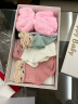 幸孕日婴儿袜子春秋季精梳棉0-3月1岁初新生儿宝宝夏天儿童袜可爱礼盒装 A105粉白色+粉色+绿色/3双装 6-12个月（10-12cm） 实拍图