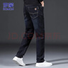 罗蒙（ROMON）牛仔裤男秋冬季裤子男士直筒裤男裤休闲长裤 牛仔黑 36 实拍图
