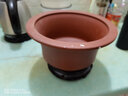神力花盆 盆景盆 精品古典陶瓷紫砂绿多肉植室内桌面素面带托紫砂花盆 s1259枣红泥矮贵妃+黑托 大 实拍图