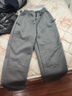 策息加厚加绒裤子男秋冬休闲裤男直筒修身长裤棉裤工装裤保暖男装裤子 加绒黑色直筒+加绒深灰直筒 4XL-建议165-180斤左右 实拍图