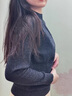 恒源祥圆领针织衫女纯羊毛衫春装新款纯色套头保暖简约内搭打底女装毛衣 复古灰 L /170/92A 实拍图