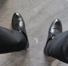 宜驰（EGCHI）皮鞋男士商务休闲正装英伦耐磨舒适通勤鞋子男 1618 黑色 43 实拍图