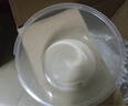 沉弗一次性碗圆形打包盒带盖饭盒外卖快餐盒食品级泡面碗筷塑料汤碗 800ml圆形透明50套 实拍图