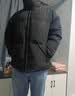 gxmy轻熟风棉服男士休闲冬季韩版潮流加绒加厚棉衣服男装外套一套搭配 黑色棉服+高领黑毛衣+加绒黑西裤 XL 【125-145斤】 实拍图