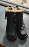 百丽踏保暖雪地靴女款2025新款冬季加绒加厚防滑防水雪地棉女冬棉鞋短靴 黑色 37 实拍图