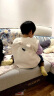 童泰秋冬季婴儿衣服5月-3岁宝宝加绒马甲外出连帽坎肩 米白 100cm 实拍图