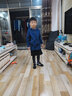 锐特斯丁儿童紧身衣长袖田径训练跑步服速干衣秋季冬季篮球足球打底衫套装 （加绒蓝色外套+加绒黑灰）4件套 22码110-120cm 20-25kg 实拍图