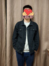 真维斯（Jeanswest）牛仔夹克男2026春夏牛仔外套男潮牌舒适宽松百搭上衣服黑灰2XL 实拍图