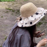 Charm Kendo遮阳帽女士太阳帽黑胶防晒防紫外线百搭时尚户外骑行渔夫帽草帽 米色 晒单实拍图