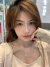 翰德思跳动的心项链女时尚锁骨链镶锆石浪漫送女友送老婆生日情人节礼物 跳动的心【贺卡刻字联系客服】 实拍图