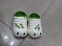 小鹿米利儿童洞洞鞋 夏季新款毛毛虫可爱卡通透气软底宝宝凉拖鞋 苹果绿 13 【130】鞋内长12.5CM建议脚长12C 实拍图
