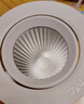 雷士照明（NVC）LED射灯嵌入式家用天花灯吊顶吸顶走廊射灯客厅灯7.5开孔洞灯 3W暖白-Φ75mm 实拍图