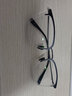 依视路（ESSILOR） 新款商务男镜架时尚潮流镜框女配依视路镜片近视定制眼镜 钛+金属-半框-4017BK-黑色 镜框+依视路膜岩非球面1.67现片 实拍图