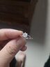 CRD克徕帝【现货闪发】钻戒女铂金钻石戒指订婚结婚戒指扭臂六爪 心花怒放【G0792E】 50分F-G色SI 实拍图