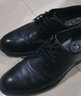骆驼（CAMEL）皮鞋男士商务牛皮内增高简约舒适通勤系带英伦风正装鞋 A032211370R  黑色（加绒） 40 实拍图