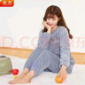 骁芬暖暖套装冬加厚睡衣女长袖珊瑚绒保暖宽松休闲大码家居服外穿 氧气蓝(裤子＋上衣) 均码【适合80-145斤】 实拍图