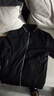 罗蒙（ROMON）外套夹克男士潮流时尚商务休闲棒球服立领上衣男装KJ11黑加绒XL 实拍图