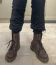 马丁（DR.MARTENS）1460英伦男女夏季美拉德疯马皮棕色女工装风马丁靴 深棕色 38 实拍图