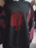 NASA LEAP 长袖T恤女秋装新款宽松显瘦蝙蝠衫中年洋气小衫上衣 红色 2XL 建议120-135斤 晒单实拍图