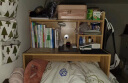 雅美乐床上电脑桌 大学生上下铺宿舍带书架床上书桌 YZ156 实拍图