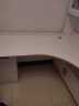 喜家创意（XIJIACHUANGYI）转角书桌实木电脑桌台式书桌书柜组合办公桌家用学习桌卧室书架 白色桌面加厚1.7cm 140*100*195cm 实拍图
