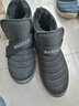 回力童鞋冬季儿童雪地靴加绒加厚时尚女童保暖短靴男童棉鞋 1087黑色 32码 下拉查看内长 实拍图