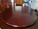 磐诺印象 实木餐桌圆桌转盘桌面木转盘圆盘圆台面桌面饭桌转台圆形转盘 胡桃色 100cm 实拍图