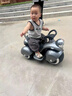 好莱娃儿童电动摩托车男女小孩充电玩具车电瓶车宝宝三轮可坐人童车礼物 烤漆银+双驱+大电瓶 实拍图