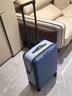 JOLLYING超薄11CM可折叠行李箱登机拉杆箱男女放缝隙省空间伸缩密码旅行箱 星球蓝【加厚PC箱壳】 20英寸 lite-登机箱【三边115CM】 实拍图